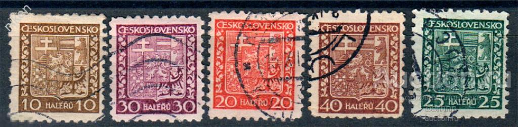ЧЕХОСЛОВАКИЯ ЧССР 1929 СТАНДАРТ ГЕРБ ГЕРАЛЬДИКА 25-7-101