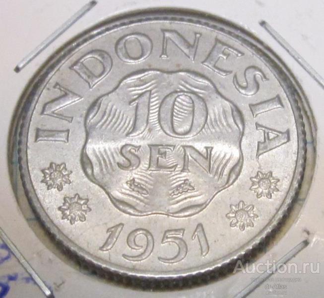 Индонезия 10 сен 1951 UNC 3721