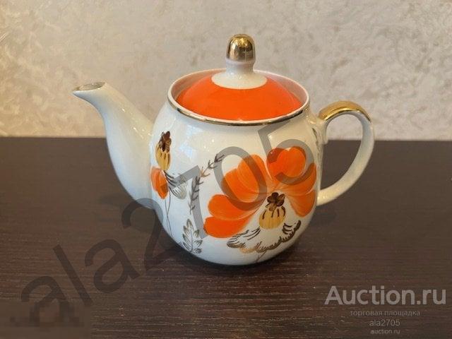 Чайник заварочный,  Барановский фарфоровый завод (Барановка) 1970-е г.
