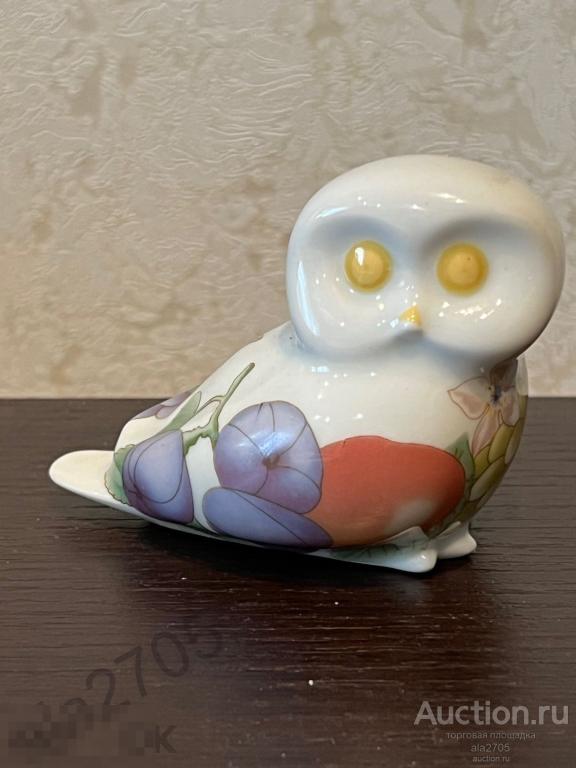 Фарфоровая статуэтка  Сова, Филин, Европа.