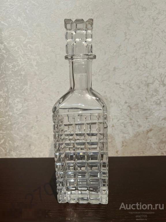 Графин хрустальный Квадраты, Дятьковский хрусталь,  Авт.: Грабарь Н.В., 0.5 л