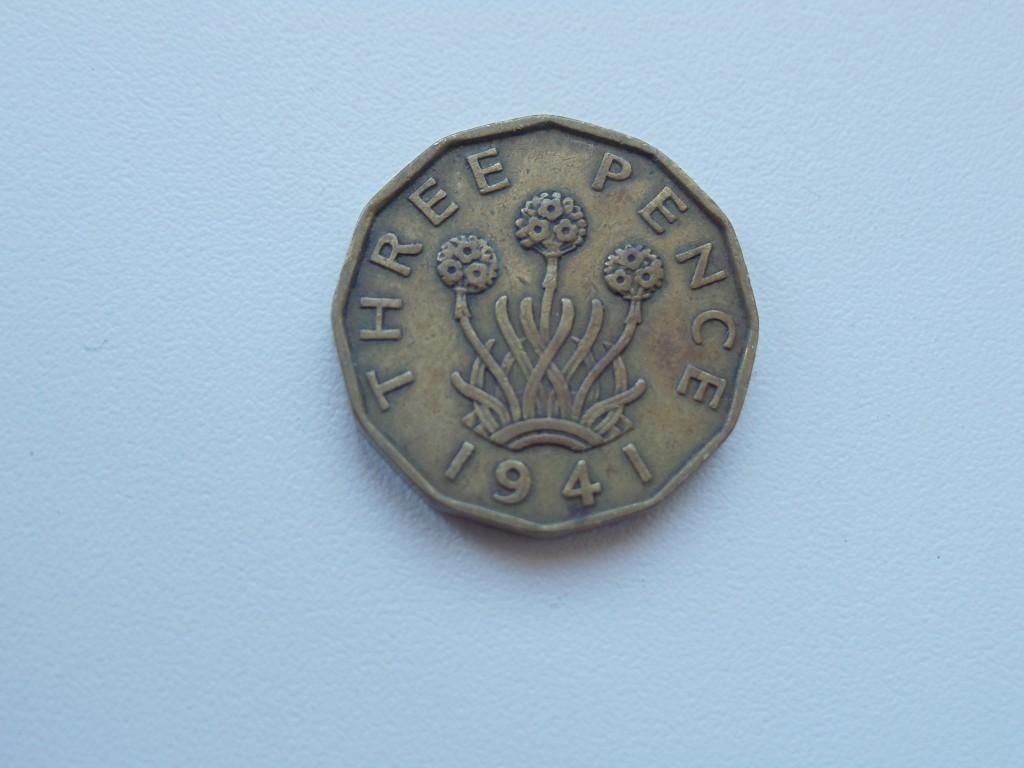 Великобритания 3 пенса 1941г