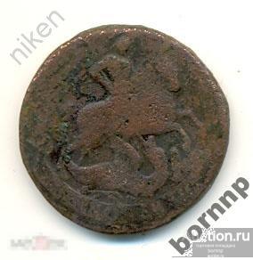 2 КОПЕЙКИ 1757 ОРИГИНАЛ ЕЛИЗАВЕТА ПЕТРОВНА М-180