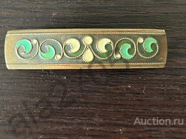 Заколка для волос, эмаль, винтаж, СССР.