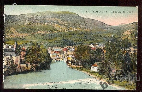 ФРАНЦИЯ 1920-ГОДЫ ЛУРД МОСТ СВЯТОГО МИХАИЛА СВЯТЫЕ МЕСТА РЕЛИГИЯ КОНВ 30 368