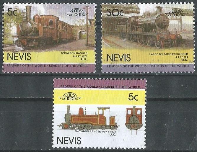 Нэвис. 1985 г. Английские паровозы. MNH