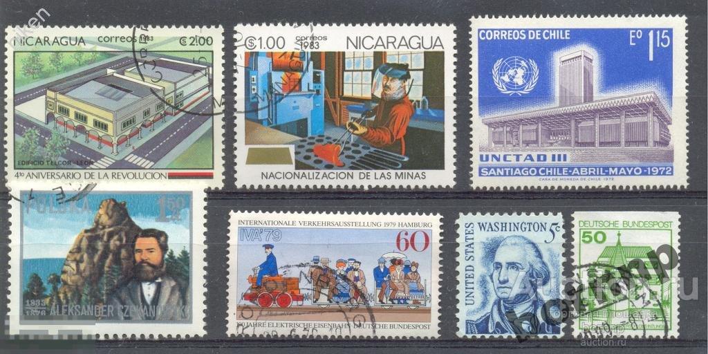 США.1967.ПЕРВЫЙ ПРЕЗИДЕНТ США  ВАШИНГТОН.1 МАРКА