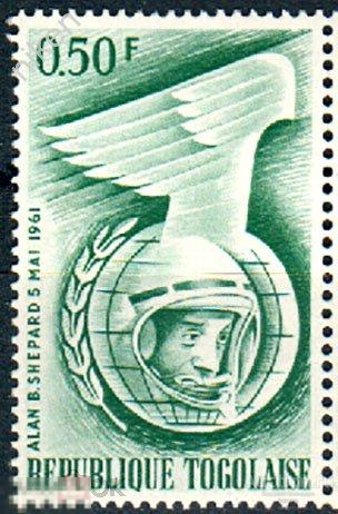 ТОГО 1962 КОСМОС АЛАН ШЕПАРД АСТРОНАВТ США  32-7-90