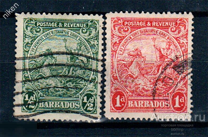 БАРБАДОС 1925 БРИТАНСКИЕ КОЛОНИИ АЛЛЕГОРИЯ СТАНДАРТ  31-1-159