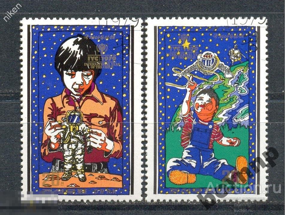 КОРЕЯ 1979 МЕЖДУНАРОДНЫЙ ГОД ЗАЩИТЫ  ДЕТЕЙ КОСМОС ТЕХНИКА КОНВ 11-1179