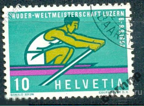 ШВЕЙЦАРИЯ 1962 СПОРТ ВОДНЫЕ ВИДЫ СПОРТА БАЙДАРКИ ГРЕБЛЯ СБ 1 296