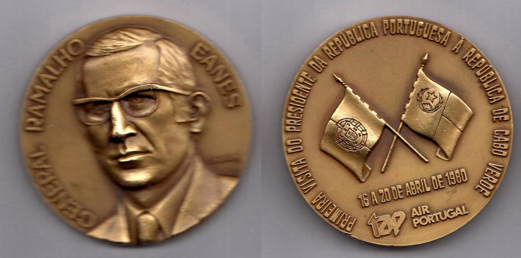 Португалия Личности. Президент Р. Эанеш. Визит в Кабо Верде 1980