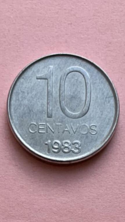 Аргентина 10 сентаво 1983 unc
