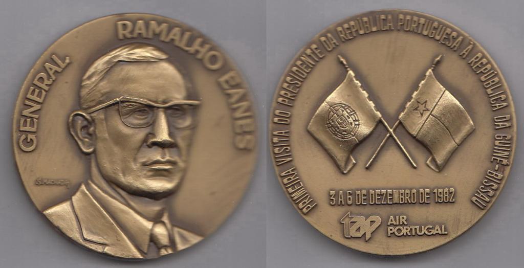 Португалия Личности. Президент Р. Эанеш. Визит в Гвинею Биссау 1982