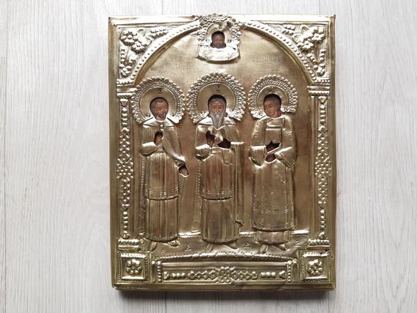 Икона Святые Гурий, Самон и Авив. (9374)
