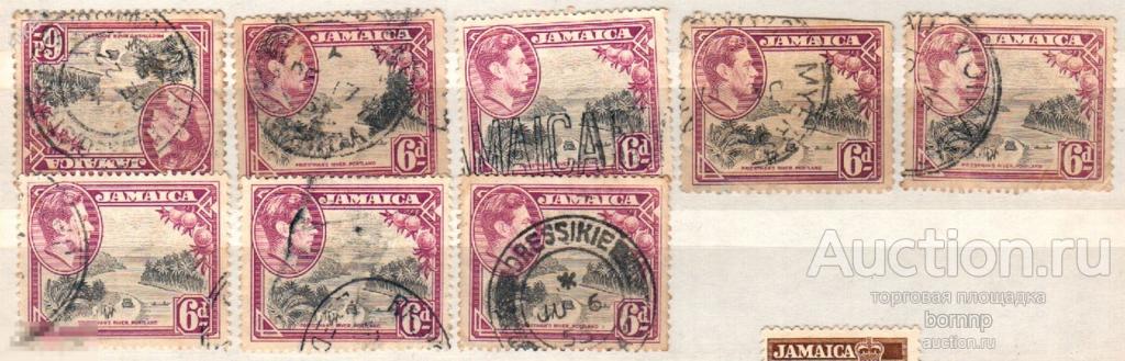 ЯМАЙКА 1938 БРИТАНСКИЕ КОЛОНИИ РЕКА ПЕРЕПРАВА 25-2-63