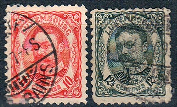 ЛЮКСЕМБУРГ 1906 СТАНДАРТ КЛАССИКА ГЕРЦОГ ВИЛЬГЕЛЬМ ПЕРСОНАЛИИ Т 22-5-25