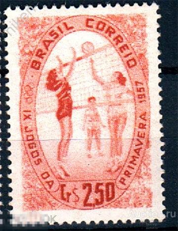 БРАЗИЛИЯ 1957 СПОРТИВНЫЕ ИГРЫ РИО-ДЕ-ЖАНЕЙРО ВОЛЕЙБОЛ 43-2-11