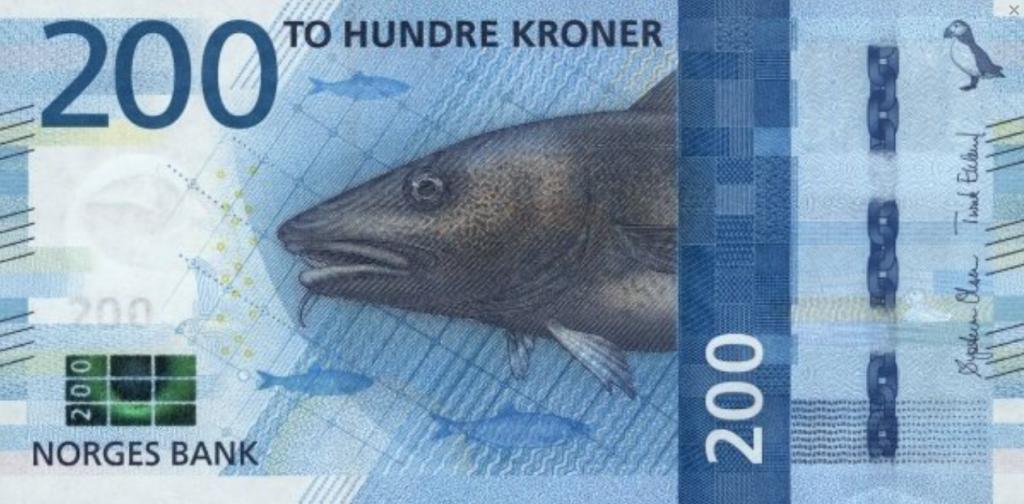Норвегия 200 крон 2016 год ПРЕСС/UNC