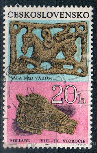 ЧЕХОСЛОВАКИЯ 1969 АРХЕОЛОГИЯ 8 9 ВЕКА РЕМЕННЫЕ УКРАШЕНИЯ 35-1-20