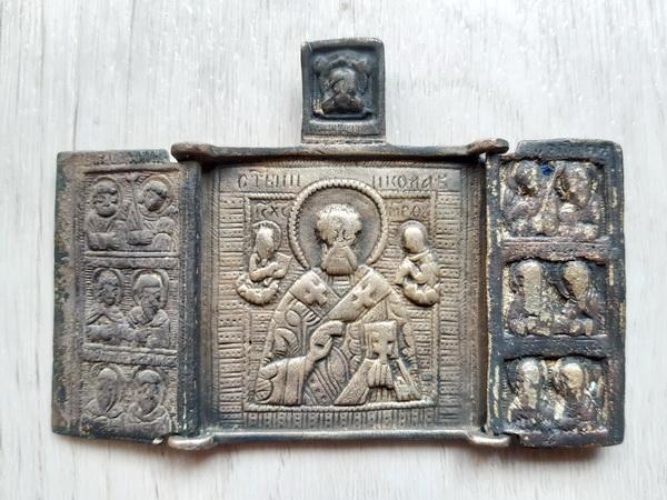 Складень Николай Чудотворец. Избранные святые. (9372)