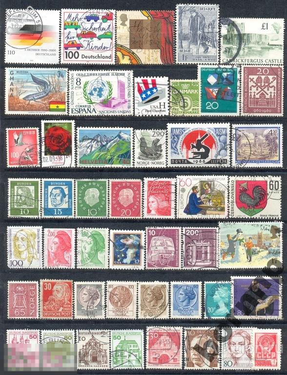 НАБОР МАРОК ДЛЯ КОЛЛЕКЦИИ.МИКС.3-5