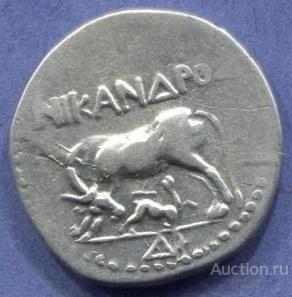 Древняя Греция драхма Иллирия, г. Диррахий, 250-200 годы до Р.Х.,