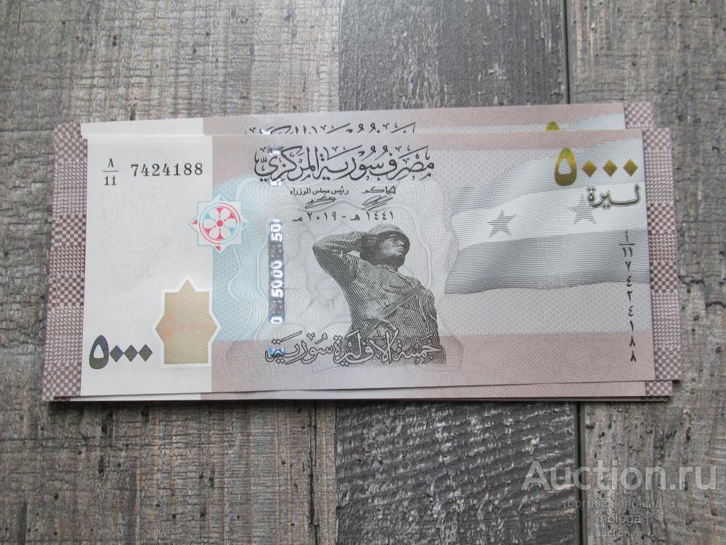 5000 фунтов 2019 Сирия Ассад серия А/11