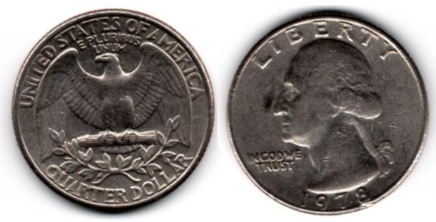 США 25 центов 1978
