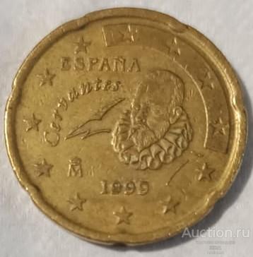Испания 20 евро центов 1999 г