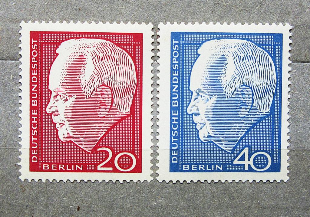 Западная Германия ФРГ 1964 г. Президент Карл Генрих Любке 2м. полн.сер.**MNH