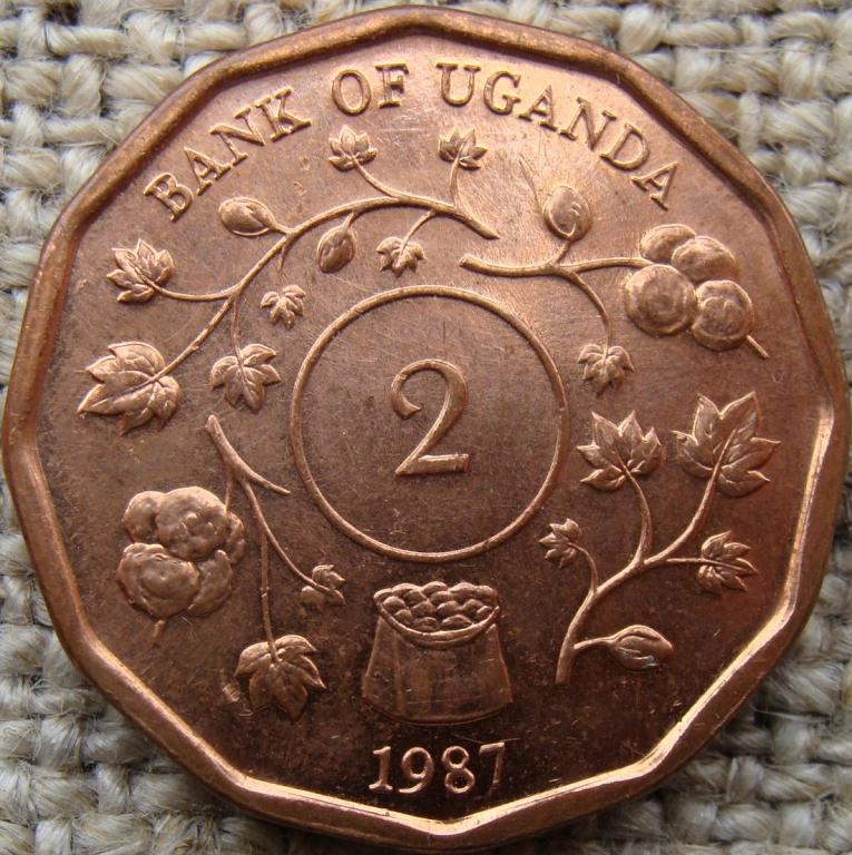 Уганда 2 шиллинга 1987 год