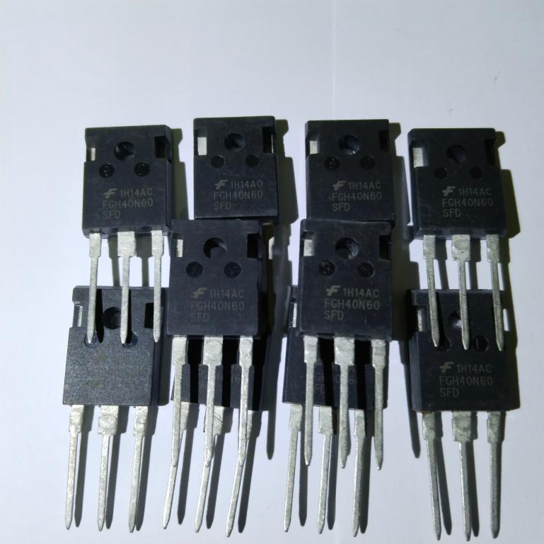 Транзистор FGH40N60SFD TO-247,биполярный с затвором, 80А, 600В.