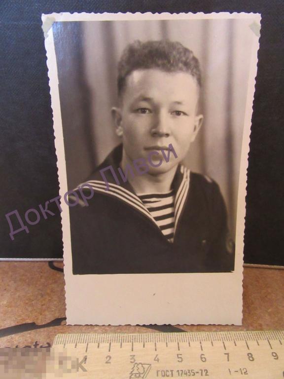 Старший матрос - подписано сослуживцу Ленинград 1956 г. / 06 / ВС СССР Армия флот авиация