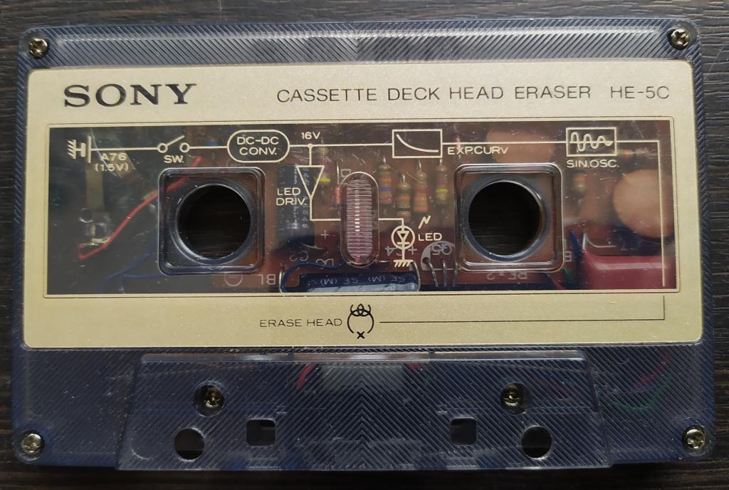 Sony CASSETTE DECK HEAD ERASED HE-5C размагничиватель головок JAPAN отл. сост.