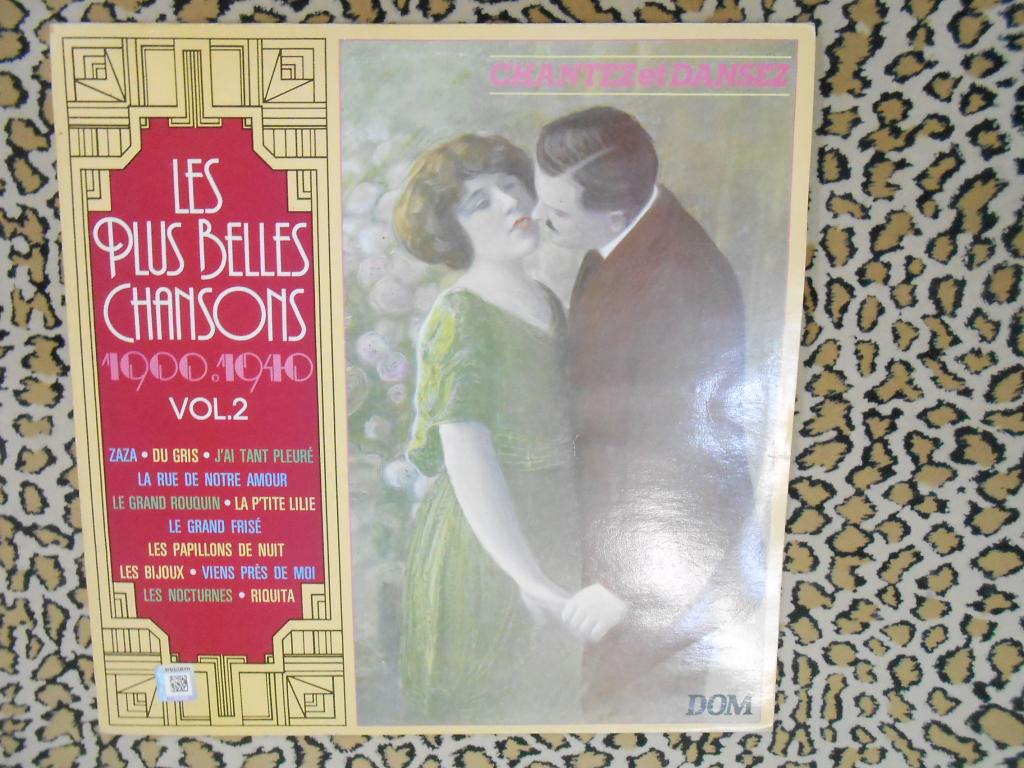 LP Les Plus Belles Chansons 1900-1940 Volume 2