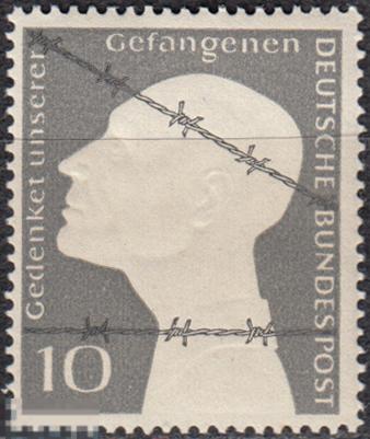 1953 Германия ФРГ Немецкие военнопленные За колючей проволокой № 165 п/с ** 8 евро