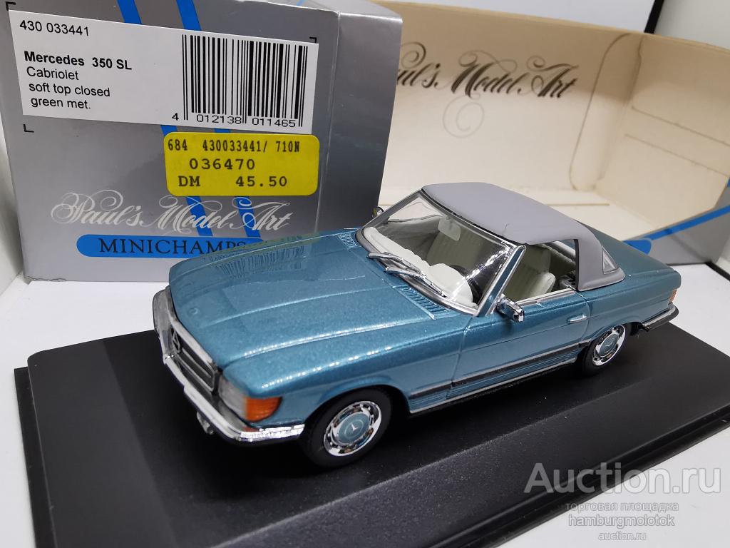 839 Minichamps 1:43 Mercedes 350 SL R107 Cabriolet Soft top closed 430033441