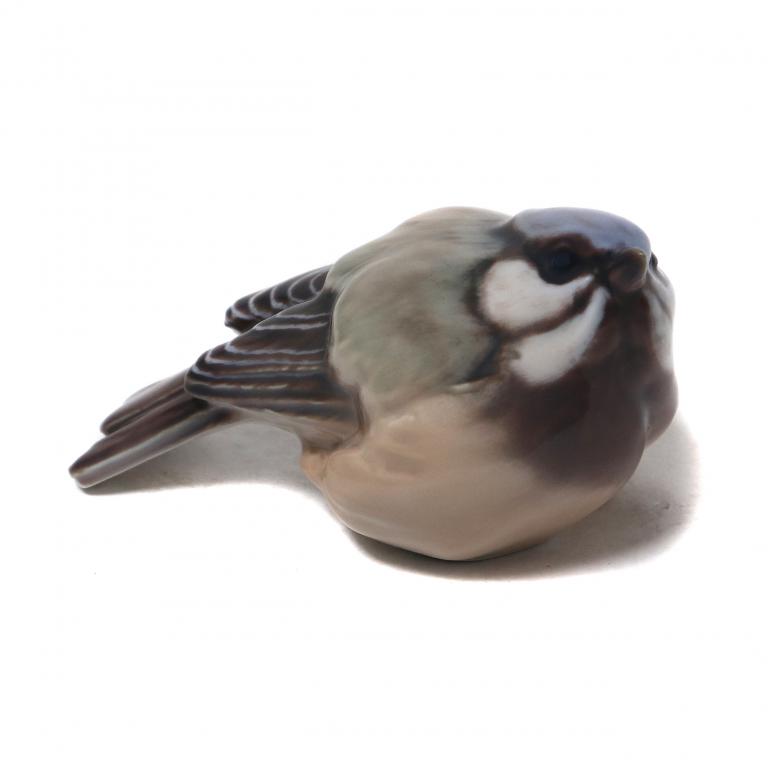 Фарфоровая фигура "Голубая синица". Dahl-Jensen.