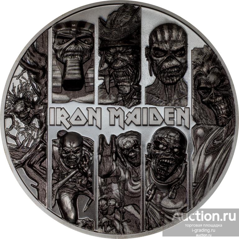 Острова Кука 20 долларов 2024 Iron Maiden Эдди