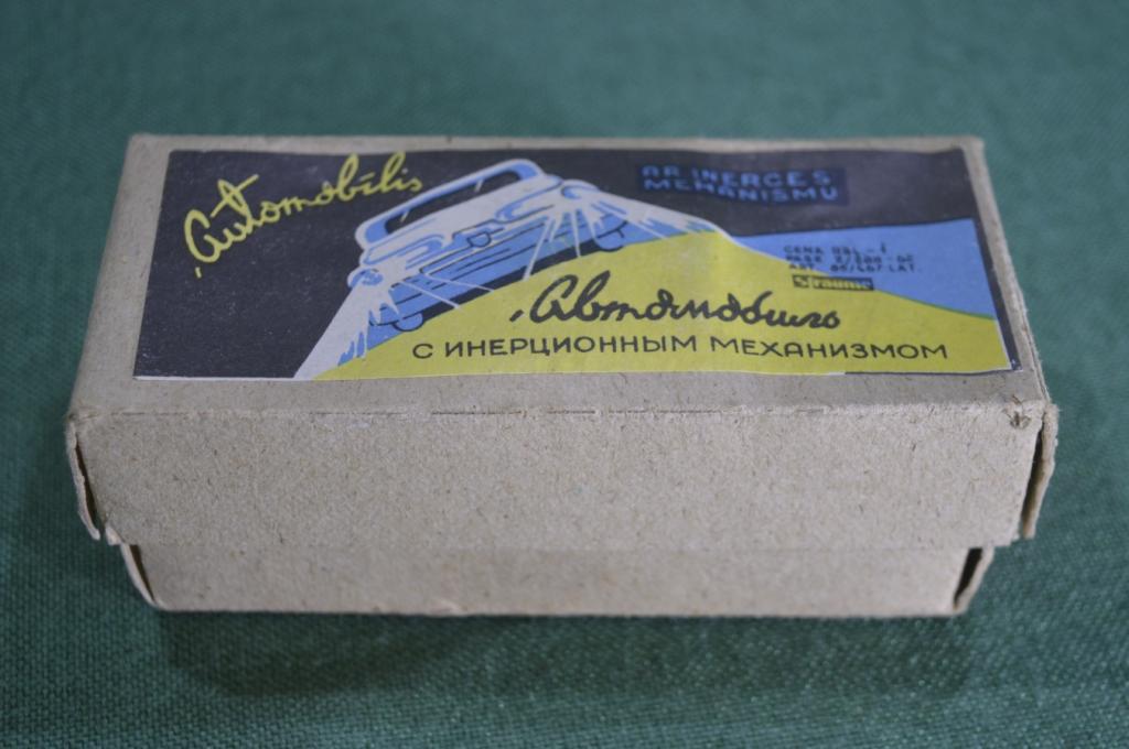 Коробка от игрушки машинки с инерционным механизмом. Straume. Прибалтика. СССР.