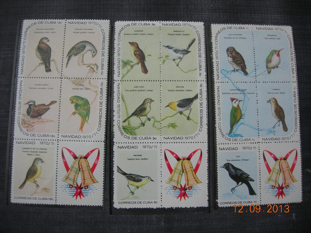 Куба 1970/71 Новый год: птицы    MNH