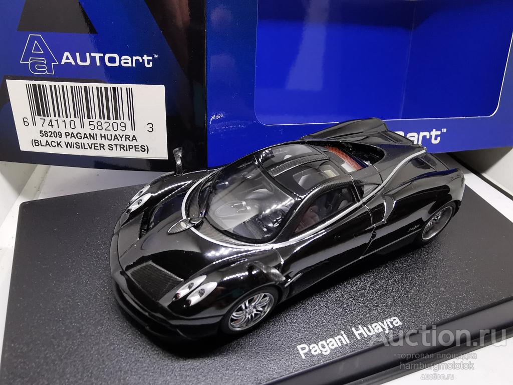 1022 AUTOart Pagani Huayra black 58209 1:43
