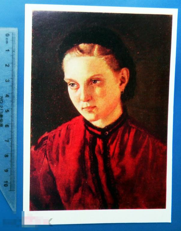 Ефимов ПОРТРЕТ ЧЕРНОВОЙ 1976 SR живопись портрет