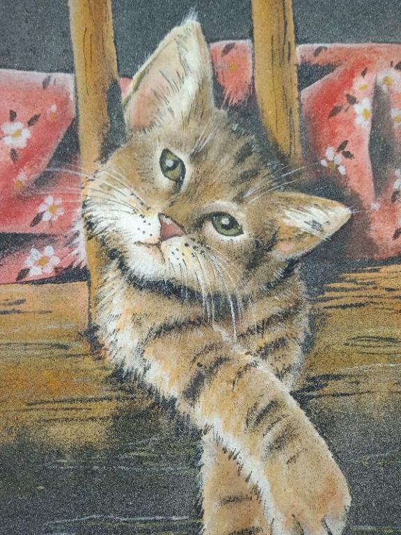 Панно Котенок. Камень (031335)