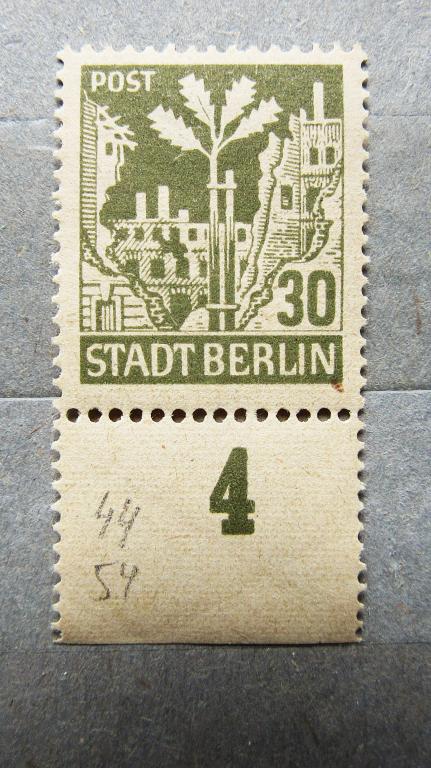 Германия 1945 г. Советская оккупационная зона. Берлин. 1м., поле.**MNH OG