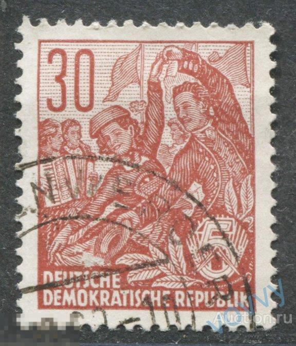 Германия ГДР 1953-1957 стандарт Пятилетка Народные танцы Аккордеон ZC0907