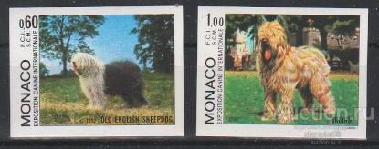 Монако, 1982 г. NN 1533В-34В     собаки (2), б/з, редкость