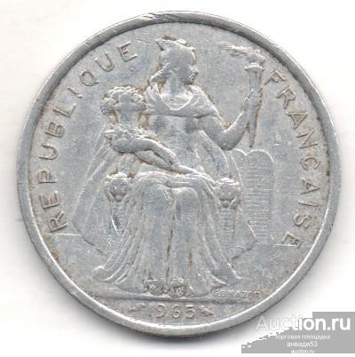 Французская Полинезия 5 франков 1965 г. 29_16_11