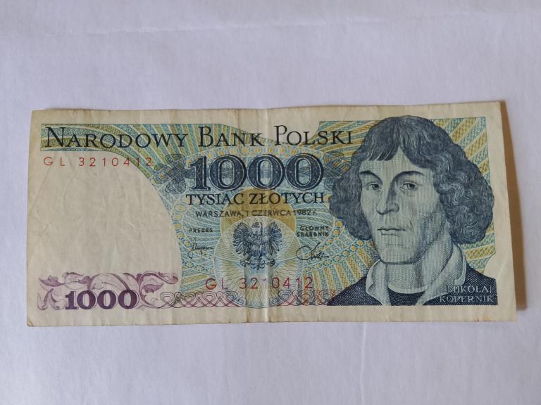 1000 злотых Польша 1982